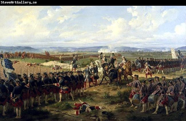 Henri Felix Emmanuel Philippoteaux The Battle of Fontenoy